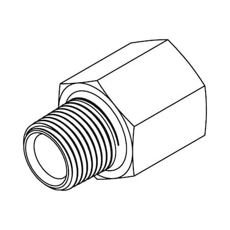 Hydraulic Fitting-Restricted4MP-4FP-R.000-BZ